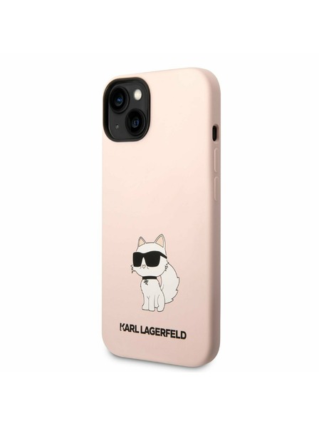 Karl Lagerfeld Karl Lagerfeld Liquid Silicone Choupette NFT Zadnji Ovitek za iPhone 14 Plus Pink