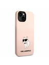 Karl Lagerfeld Karl Lagerfeld Liquid Silicone Choupette NFT Zadnji Ovitek za iPhone 14 Plus Pink