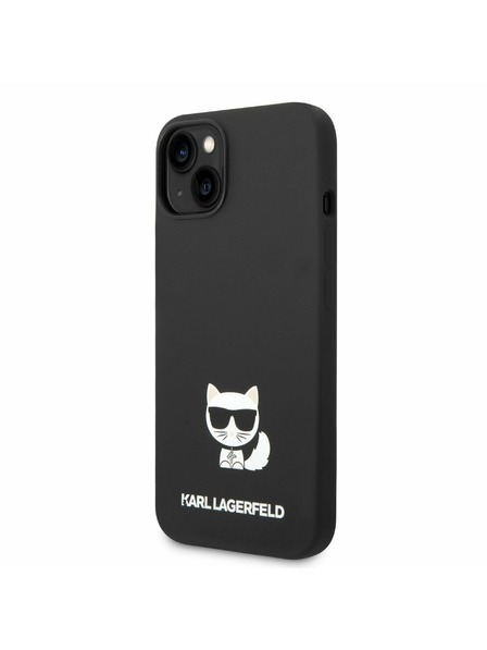 Karl Lagerfeld Karl Lagerfeld Liquid Silicone Choupette Zadnji Ovitek za iPhone 14 Plus Black