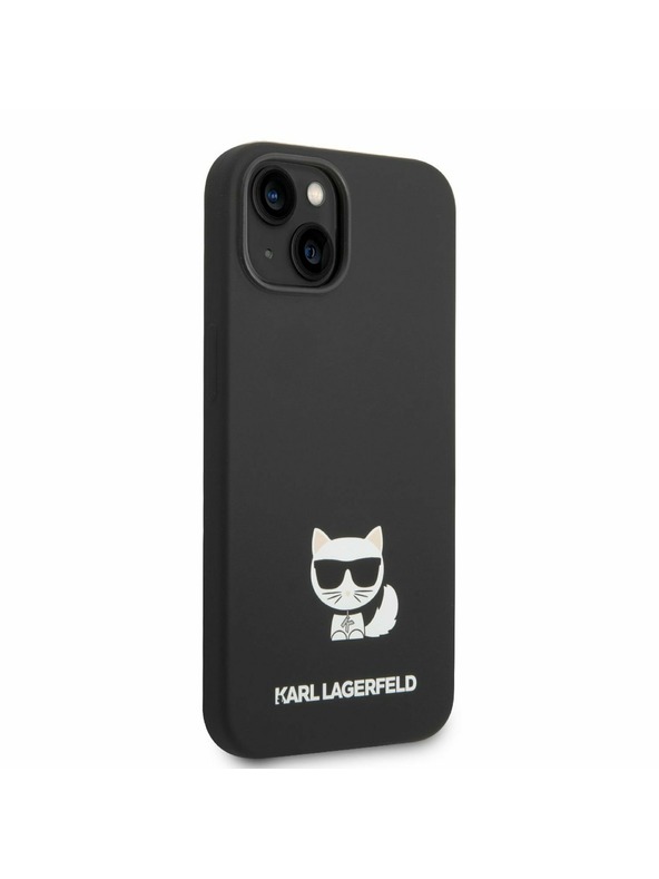 Karl Lagerfeld Karl Lagerfeld Liquid Silicone Choupette Zadnji Ovitek za iPhone 14 Plus Black