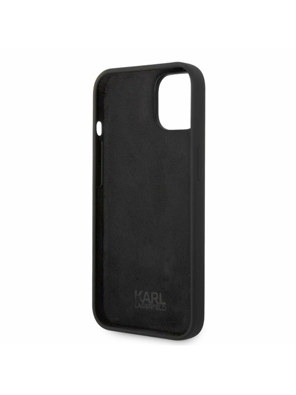 Karl Lagerfeld Karl Lagerfeld Liquid Silicone Choupette Zadnji Ovitek za iPhone 14 Plus Black