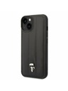 Karl Lagerfeld Karl Lagerfeld Quilted Puffy Ikonik Logo Zadnji Ovitek za iPhone 14 Plus Black