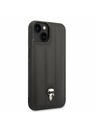 Karl Lagerfeld Karl Lagerfeld Quilted Puffy Ikonik Logo Zadnji Ovitek za iPhone 14 Plus Black