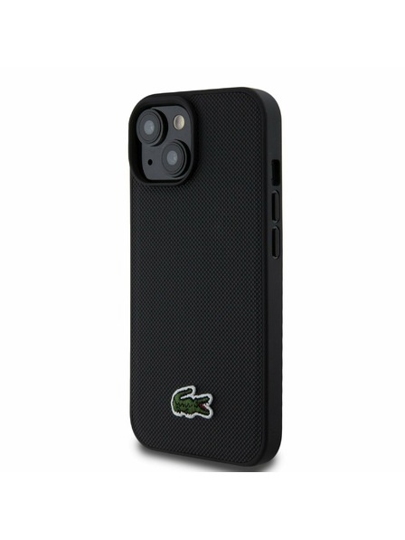 Lacoste Lacoste Iconic Petit Pique Woven Logo Magsafe Zadnji Ovoj za iPhone 15 Black