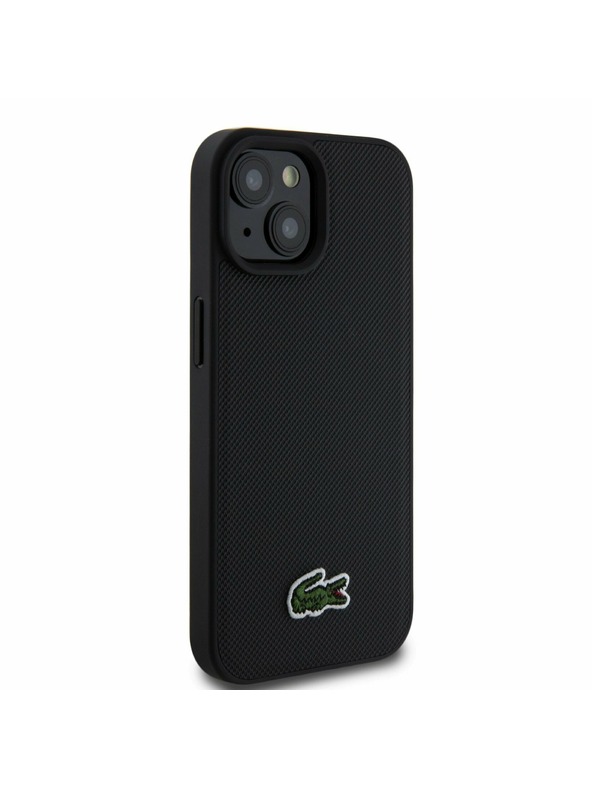 Lacoste Lacoste Iconic Petit Pique Woven Logo Magsafe Zadnji Ovoj za iPhone 15 Black