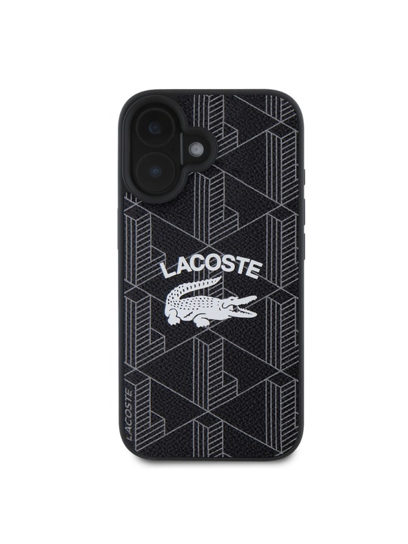 Lacoste Lacoste Blend Monogram MagSafe Zadnji Ovoj za iPhone 16 Black