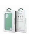 Lacoste Lacoste PVC Iconic Petit Pique Metal Logo MagSafe Zadnji Ovoj za iPhone 16 Estragon Green