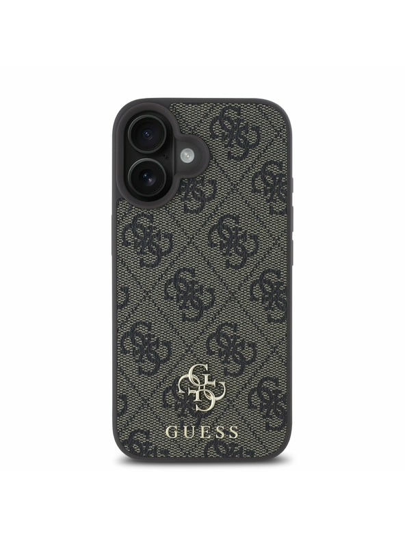 Guess Guess PU 4G Small Metal Logo MagSafe Zadnji Ovoj za iPhone 16 Plus Brown