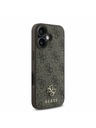 Guess Guess PU 4G Small Metal Logo MagSafe Zadnji Ovoj za iPhone 16 Plus Brown