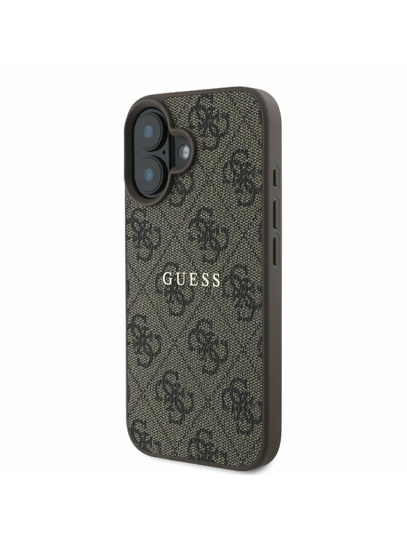 Guess Guess PU 4G Classic Logo MagSafe Zadnji Ovoj za iPhone 16 Plus Brown