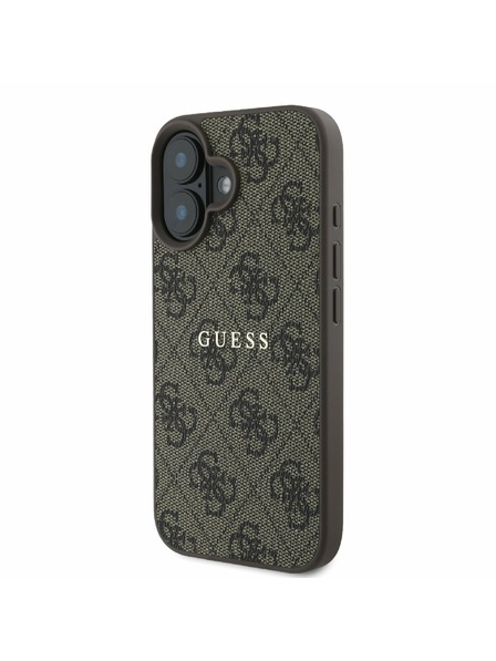 Guess Guess PU 4G Classic Logo MagSafe Zadnji Ovoj za iPhone 16 Plus Brown