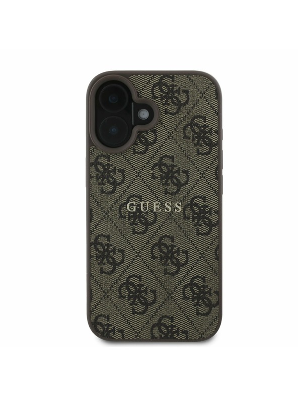 Guess Guess PU 4G Classic Logo MagSafe Zadnji Ovoj za iPhone 16 Plus Brown
