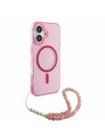 Guess Guess IML Glitter Strap MagSafe Zadnji Ovoj za iPhone 16 Plus Pink