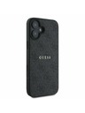 Guess Guess PU 4G Classic Logo MagSafe Zadnji Ovoj za iPhone 16 Plus Black