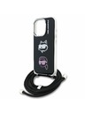 Karl Lagerfeld Karl Lagerfeld IML Crossbody K&CH Heads Zadnji Ovoj za iPhone 16 Pro Black