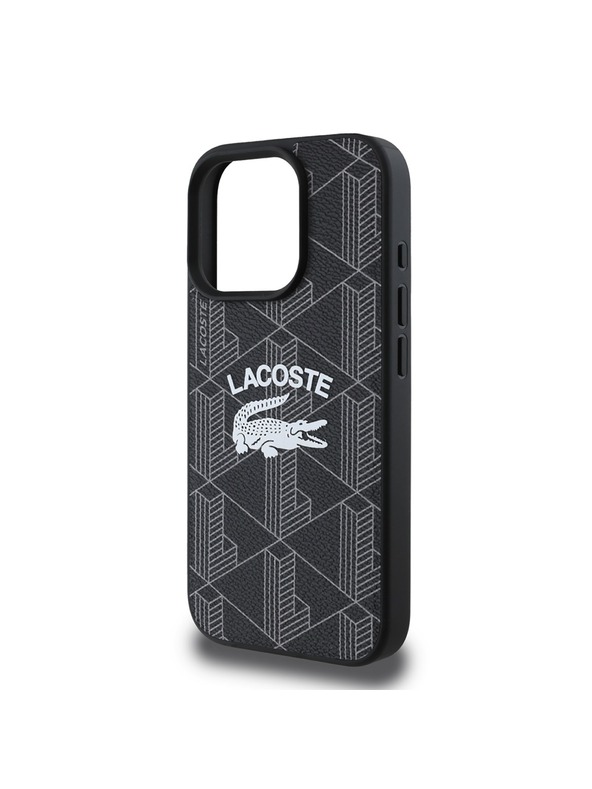 Lacoste Lacoste Blend Monogram MagSafe Zadnji Ovoj za iPhone 16 Pro Black