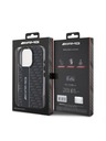 AMG AMG Carbon Pattern Zadnji Ovoj za iPhone 16 Pro Max Black