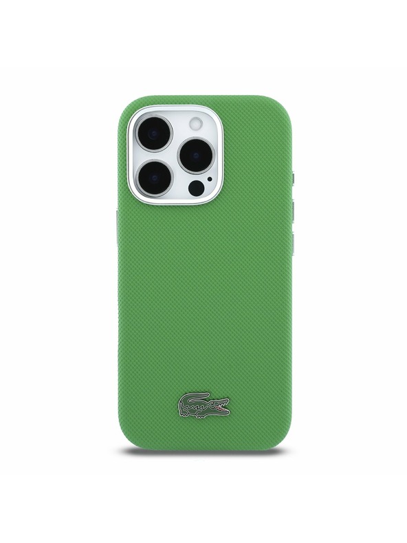 Lacoste Lacoste PVC Iconic Petit Pique Metal Logo MagSafe Zadnji Ovoj za iPhone 16 Pro Max Estragon Green