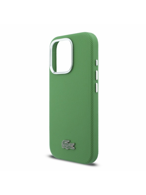 Lacoste Lacoste PVC Iconic Petit Pique Metal Logo MagSafe Zadnji Ovoj za iPhone 16 Pro Max Estragon Green