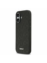 DKNY DKNY PU Leather Grid Pattern Magsafe Zadnji Ovoj za iPhone 17 Black