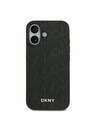 DKNY DKNY PU Leather Grid Pattern Magsafe Zadnji Ovoj za iPhone 17 Black