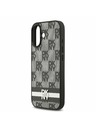 DKNY DKNY PU Leather Checkered Pattern and Stripe Zadnji Ovoj za iPhone 17 Black