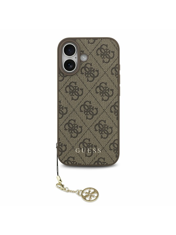 Guess Guess 4G Charm MagSafe Zadnji Ovoj za iPhone 17 Tone on Tone Brown