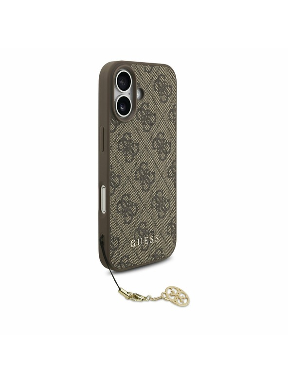 Guess Guess 4G Charm MagSafe Zadnji Ovoj za iPhone 17 Tone on Tone Brown