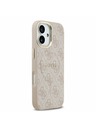 Guess Guess PU Leather 4G Gold Frame MagSafe Zadnji Ovoj za iPhone 17 Pink