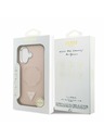 Guess Guess PU Leather Triangle Logo MagSafe Zadnji Ovoj za iPhone 17 Pink