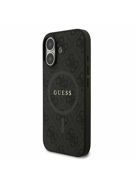 Guess Guess PU Leather 4G Colored Ring MagSafe Zadnji Ovoj za iPhone 17 Black