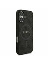 Guess Guess PU Leather 4G Colored Ring MagSafe Zadnji Ovoj za iPhone 17 Black