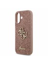 Guess Guess PU Fixed Glitter 4G Metal Logo Zadnji Ovoj za iPhone 17 Pink