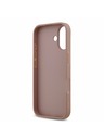 Guess Guess PU Fixed Glitter 4G Metal Logo Zadnji Ovoj za iPhone 17 Pink