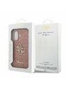 Guess Guess PU Fixed Glitter 4G Metal Logo Zadnji Ovoj za iPhone 17 Pink