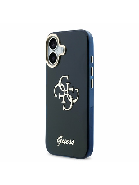 Guess Guess IML 4G Script Metal Logo Zadnji ovoj za iPhone 17 Blue