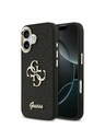 Guess Guess PU Fixed Glitter 4G Metal Frame Zadnji ovoj za iPhone 17 Black