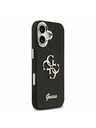 Guess Guess PU Fixed Glitter 4G Metal Frame Zadnji ovoj za iPhone 17 Black