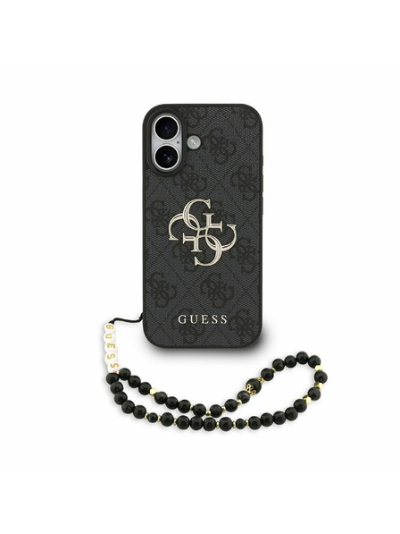 Guess Guess PU 4G Metal Logo Strap Zadnji ovoj za iPhone 17 Black