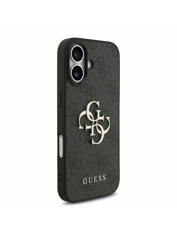 Guess Guess PU 4G Metal Logo Strap Zadnji ovoj za iPhone 17 Black