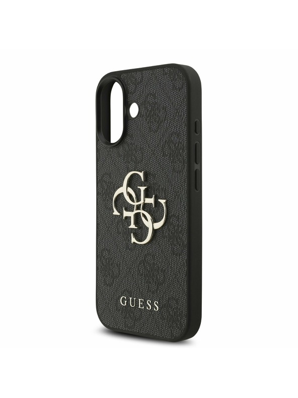 Guess Guess PU 4G Metal Logo Strap Zadnji ovoj za iPhone 17 Black