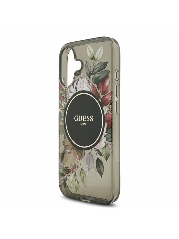 Guess Guess IML Flowers Strap MagSafe Zadnji ovoj za iPhone 17 Black