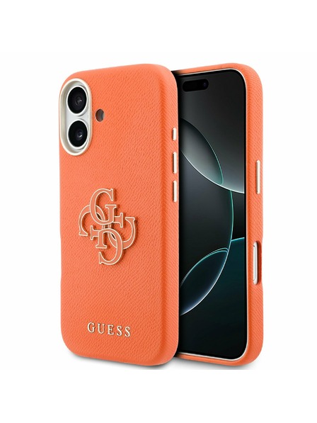 Guess Guess PU Resin Logo Zadnji ovoj za iPhone 17 Orange