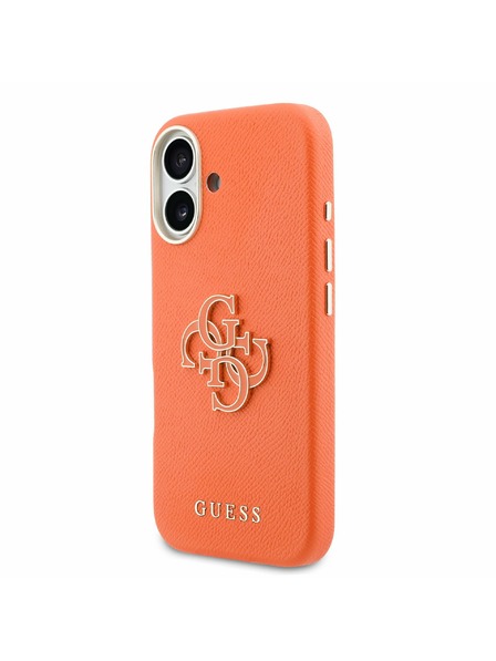 Guess Guess PU Resin Logo Zadnji ovoj za iPhone 17 Orange