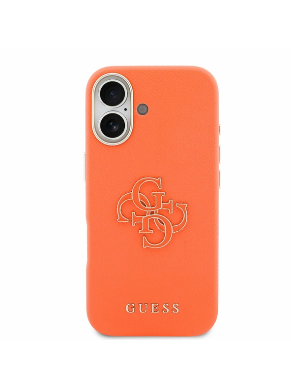 Guess Guess PU Resin Logo Zadnji ovoj za iPhone 17 Orange
