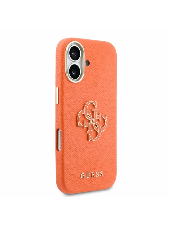 Guess Guess PU Resin Logo Zadnji ovoj za iPhone 17 Orange
