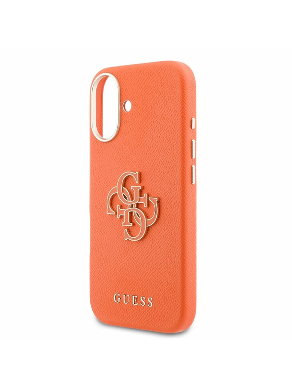 Guess Guess PU Resin Logo Zadnji ovoj za iPhone 17 Orange