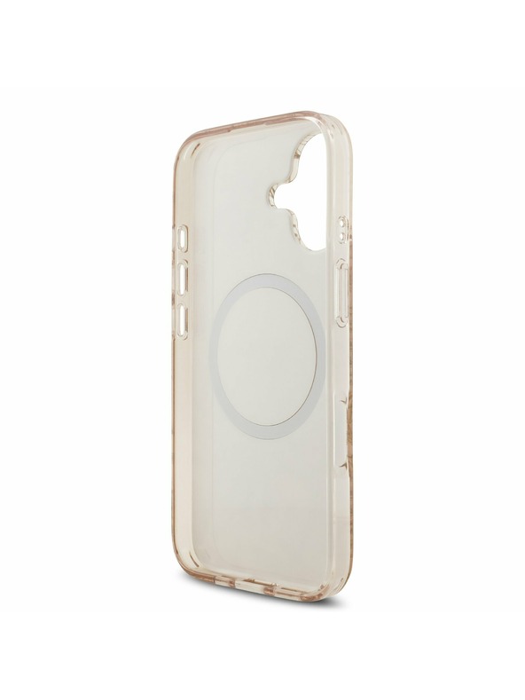 Guess Guess IML Flowers Allover Strap MagSafe Zadnji ovoj za iPhone 17 Pink