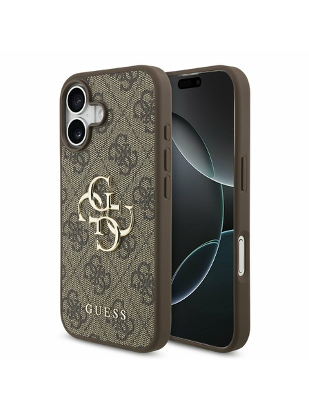 Guess Guess PU 4G Metal Logo Zadnji ovoj za iPhone 17 Brown