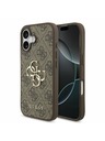 Guess Guess PU 4G Metal Logo Zadnji ovoj za iPhone 17 Brown